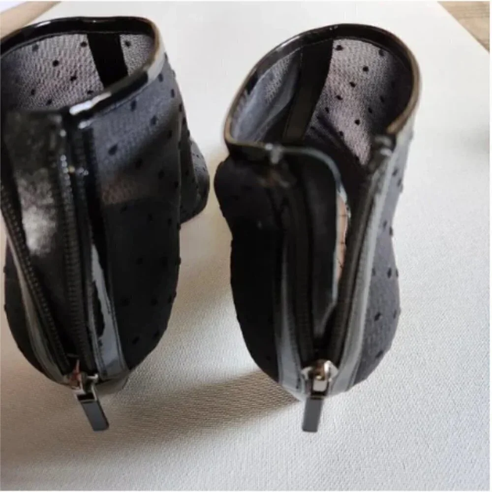 Christian Dior Pretty Polka Dot Mesh Booties - Picture 4 of 6